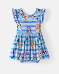 Bluey Dance All Day Flutter Skater Dress with Bodysuit