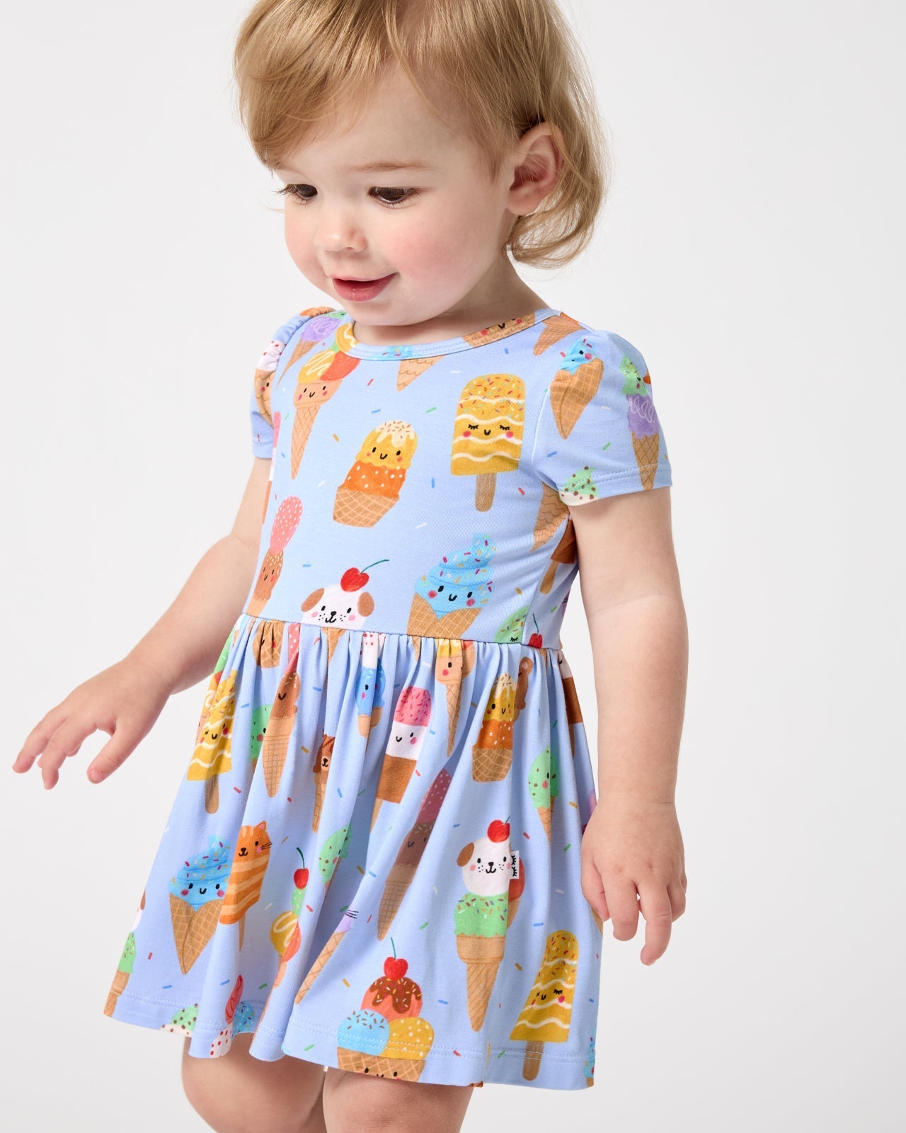 Scoop Squad Skater Dress with Bodysuit