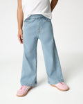 Light Blue Wide Leg Denim Pants