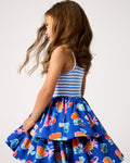 Tidepool Party Tiered Dress