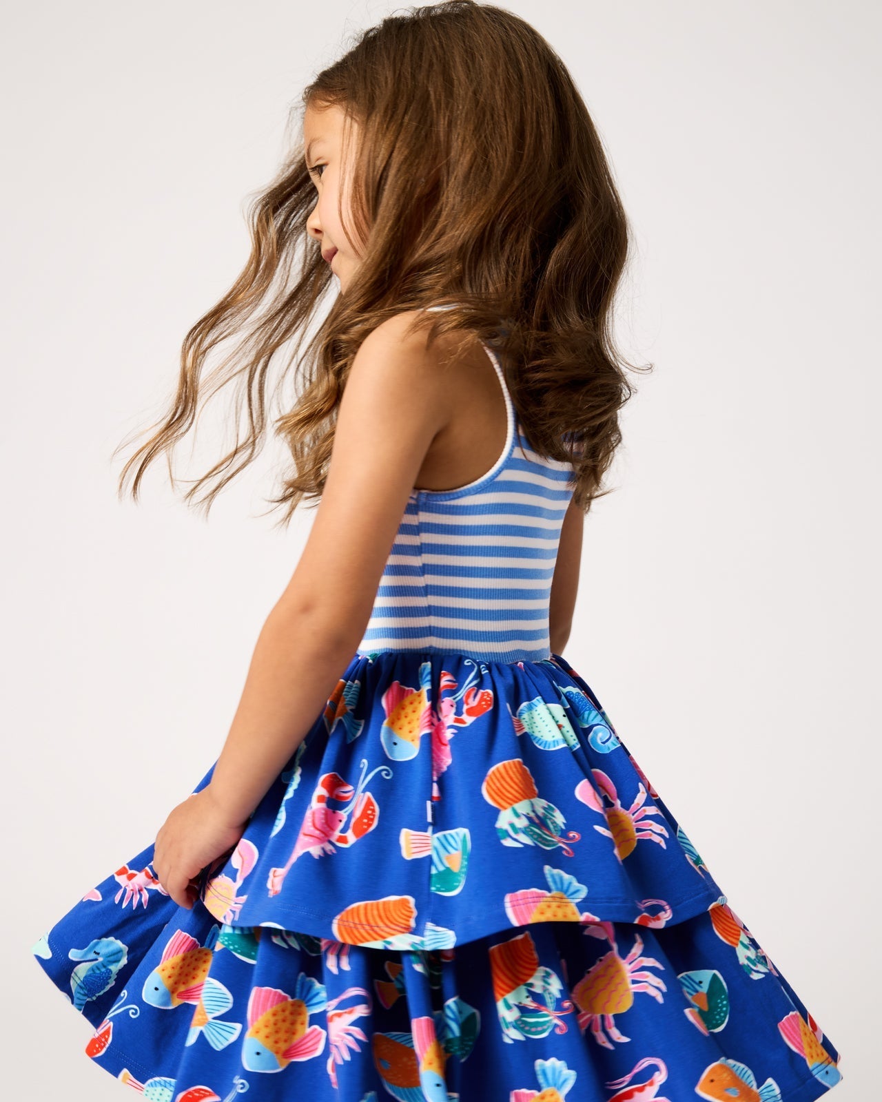 Tidepool Party Tiered Dress