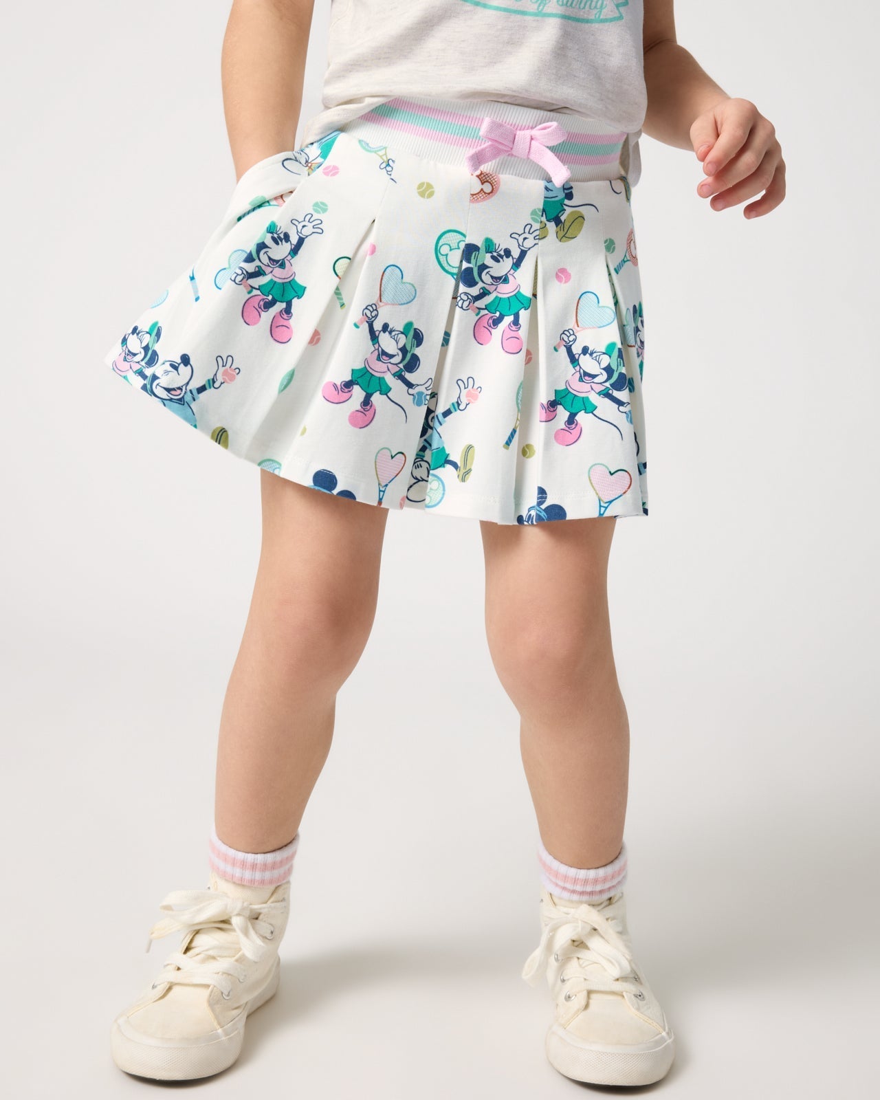 Disney Mickey Mouse & Minnie Mouse Match Pleated Skort