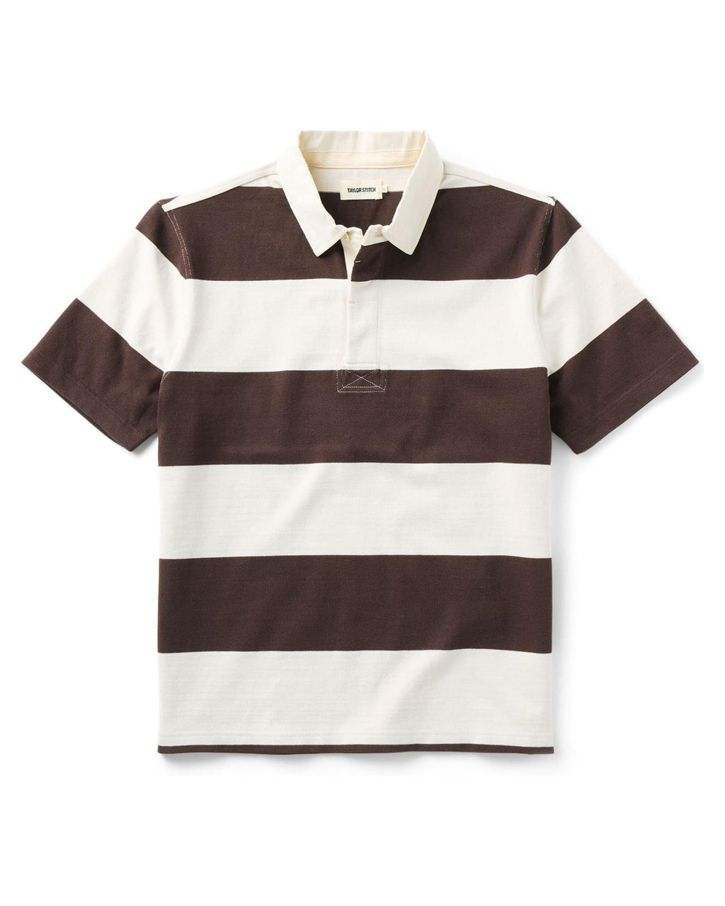 The Short Sleeve Rugby Shirt in Port Stripe