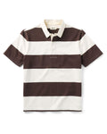 The Short Sleeve Rugby Shirt in Port Stripe
