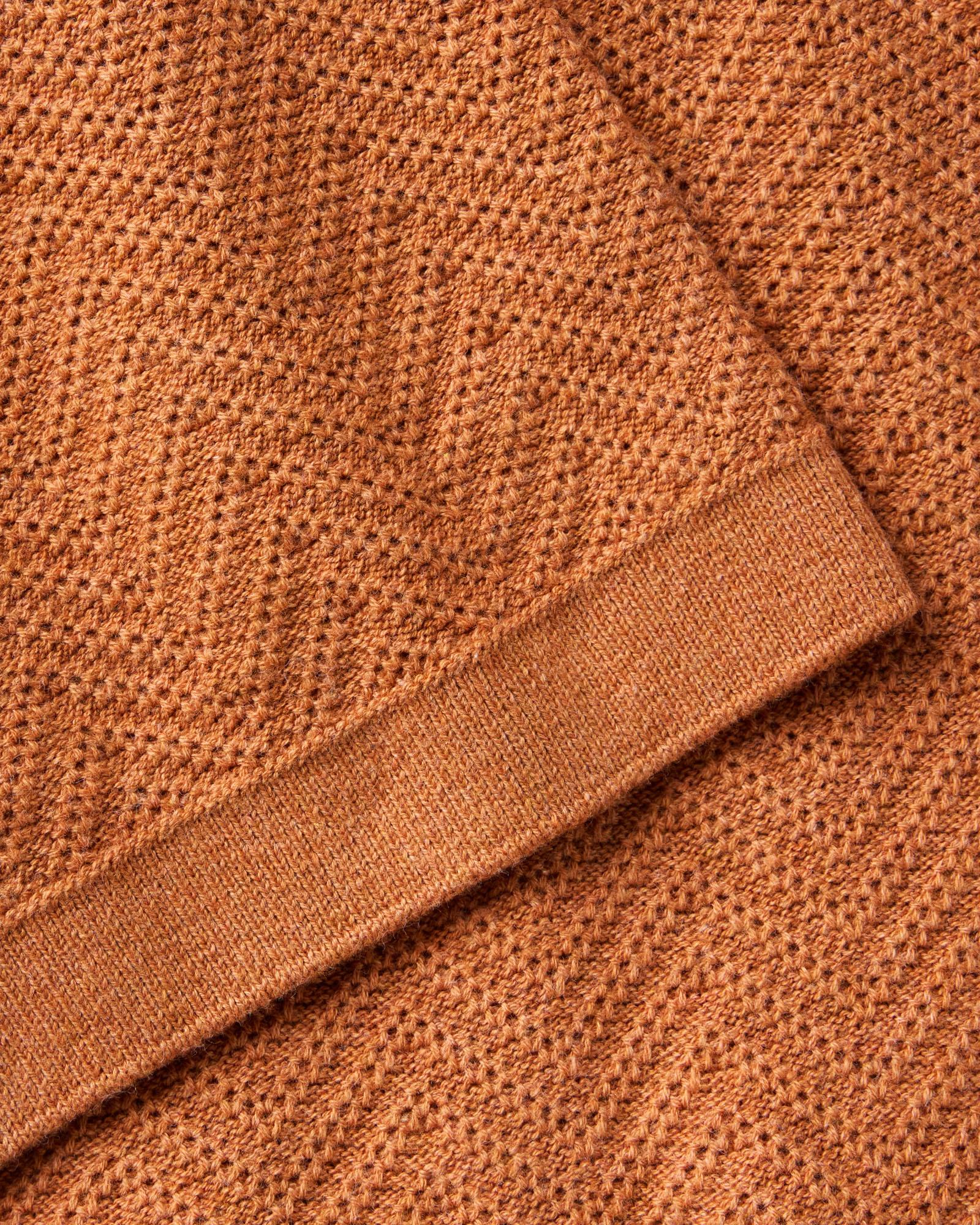 The Button Down Polo in Desert Herringbone