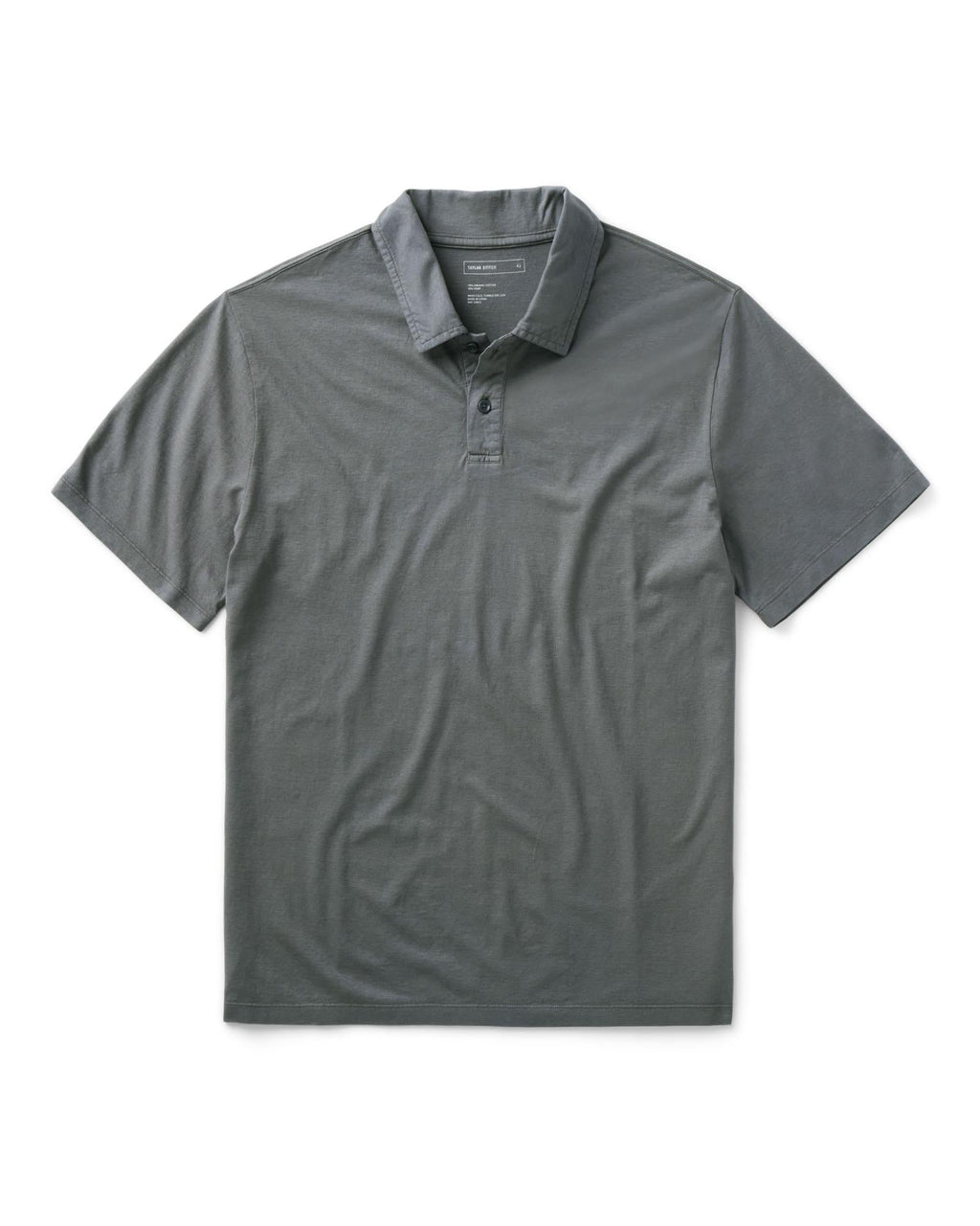 The Cotton Hemp Polo in Faded Black