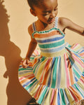 Rainbow Ribbon Smocked Tank Dress