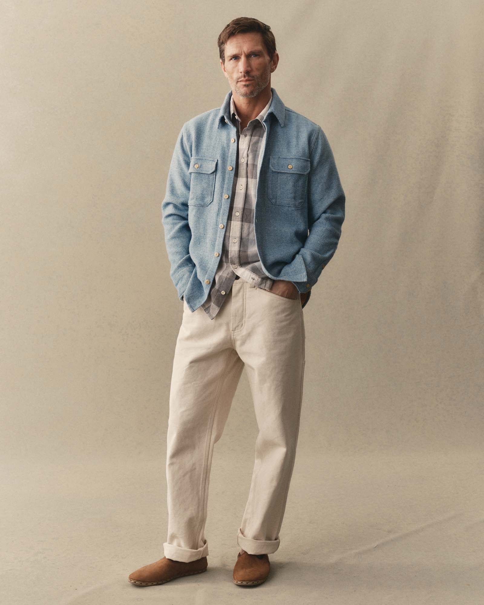 The Division Shirt in Washed Indigo