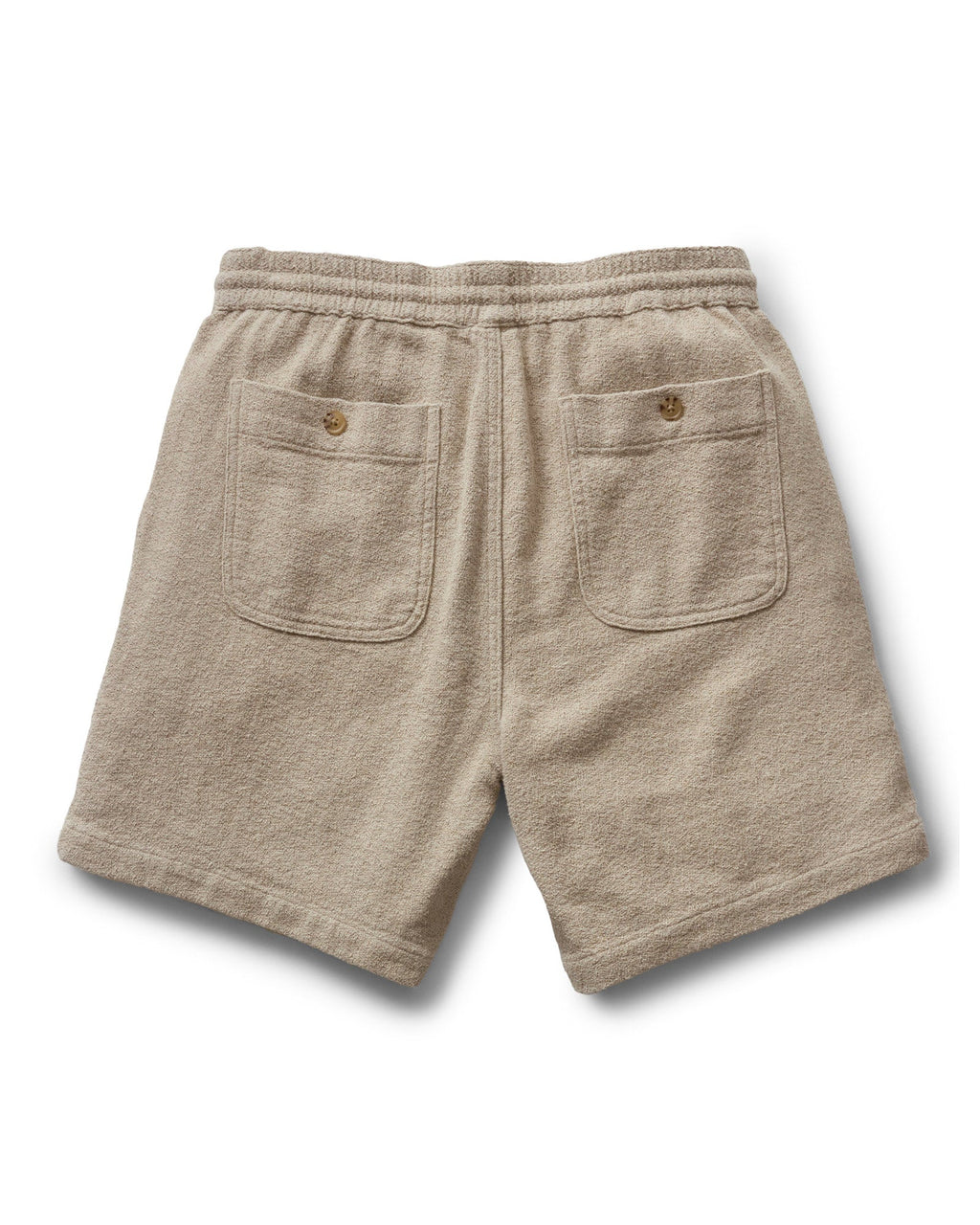 The Apres Short in Heather Oat Crepe