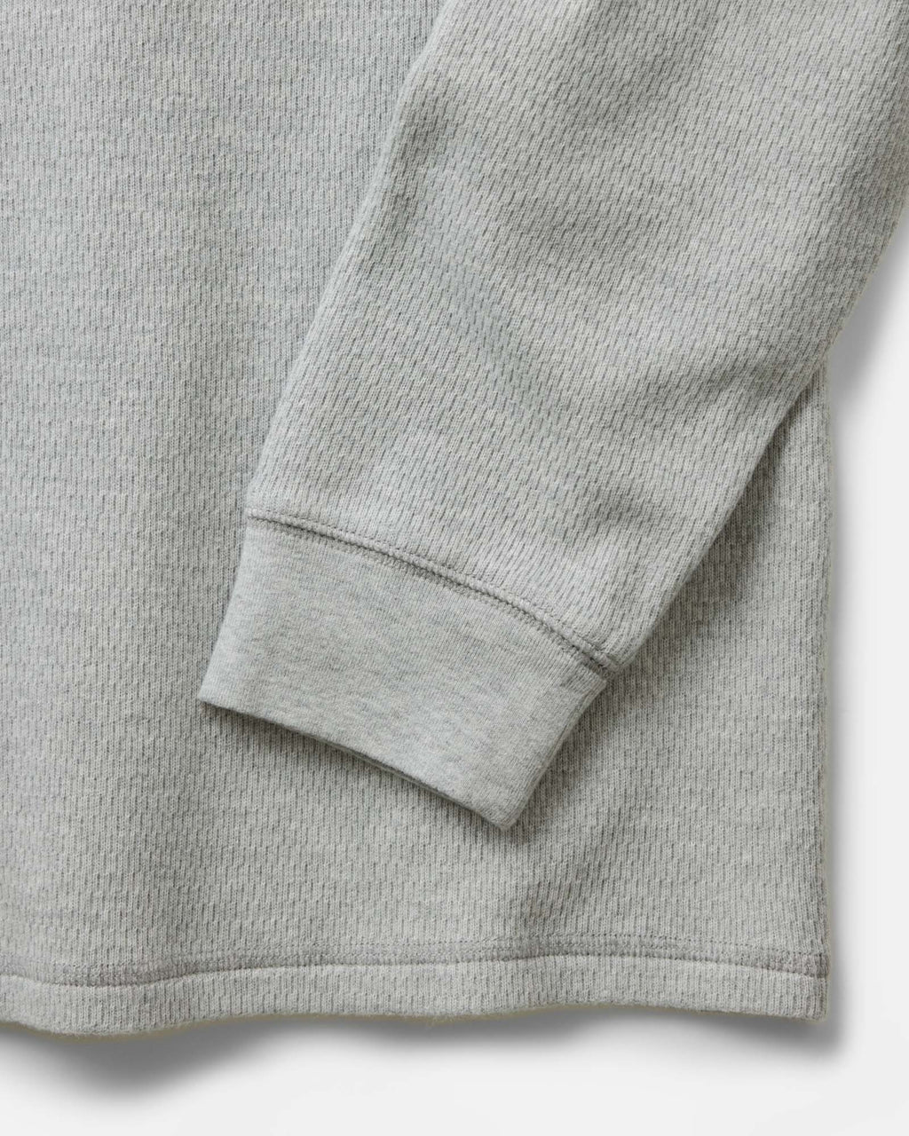 The Organic Cotton Crew in Heather Grey Waffle