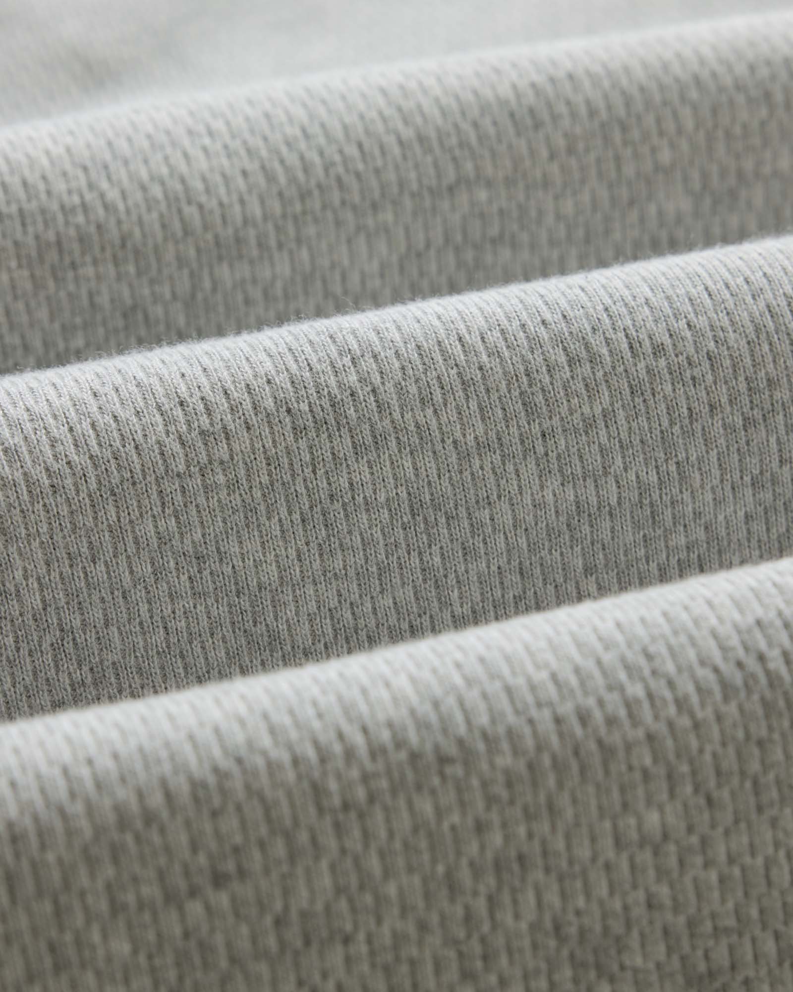 The Organic Cotton Crew in Heather Grey Waffle