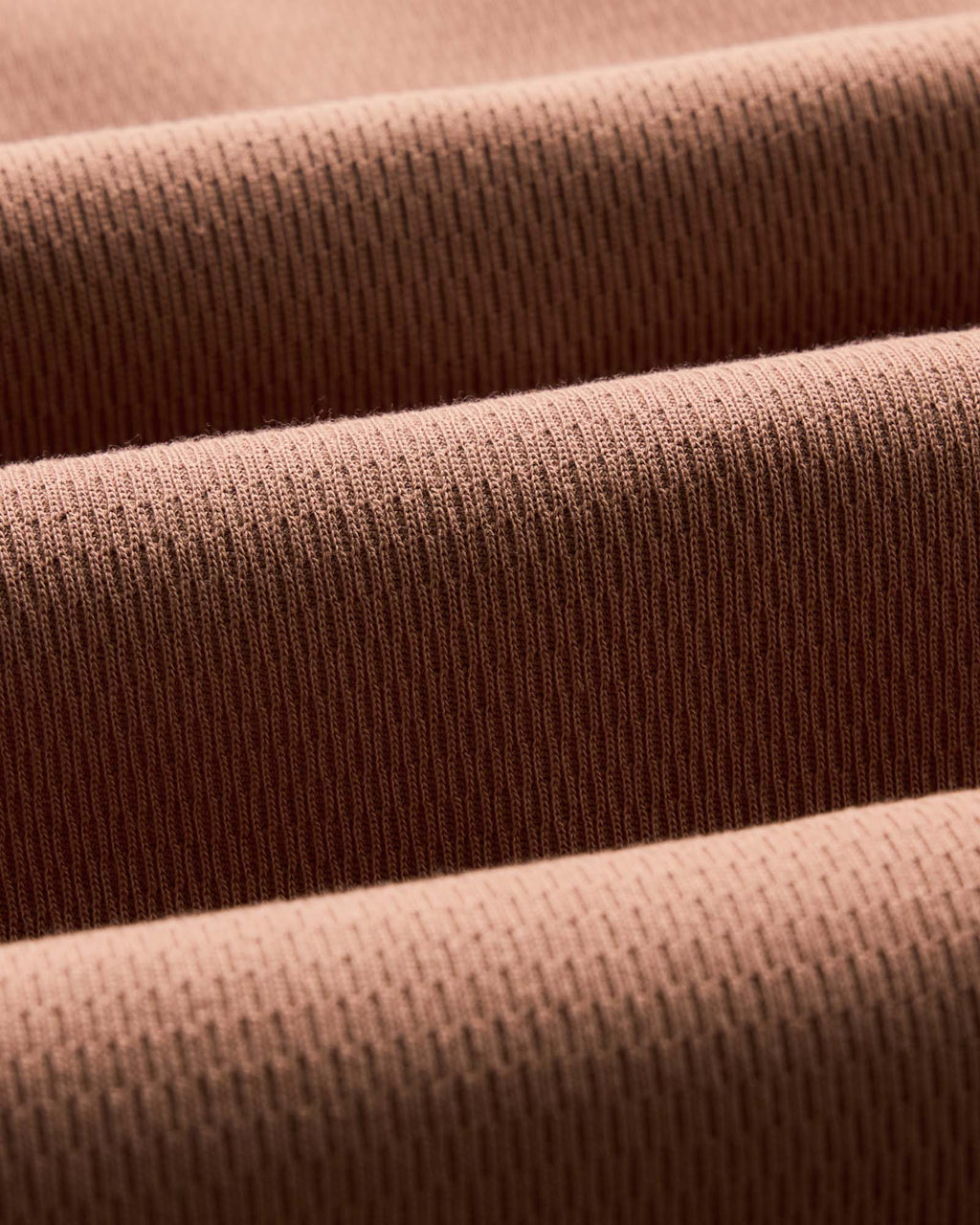 The Organic Cotton Short Sleeve Crew in Faded Brick Waffle