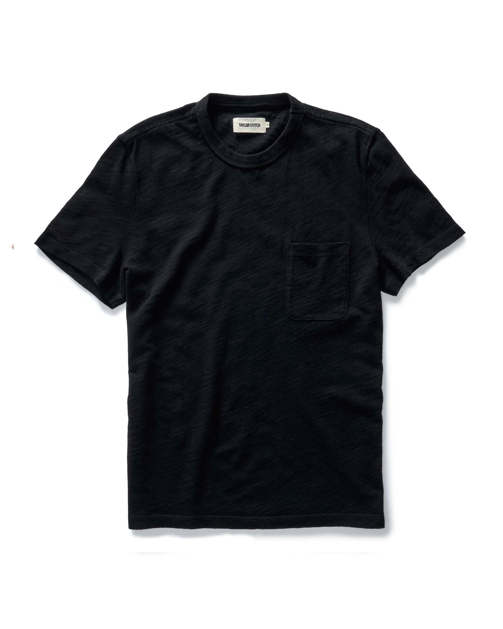 The Slub Tee in Black Indigo