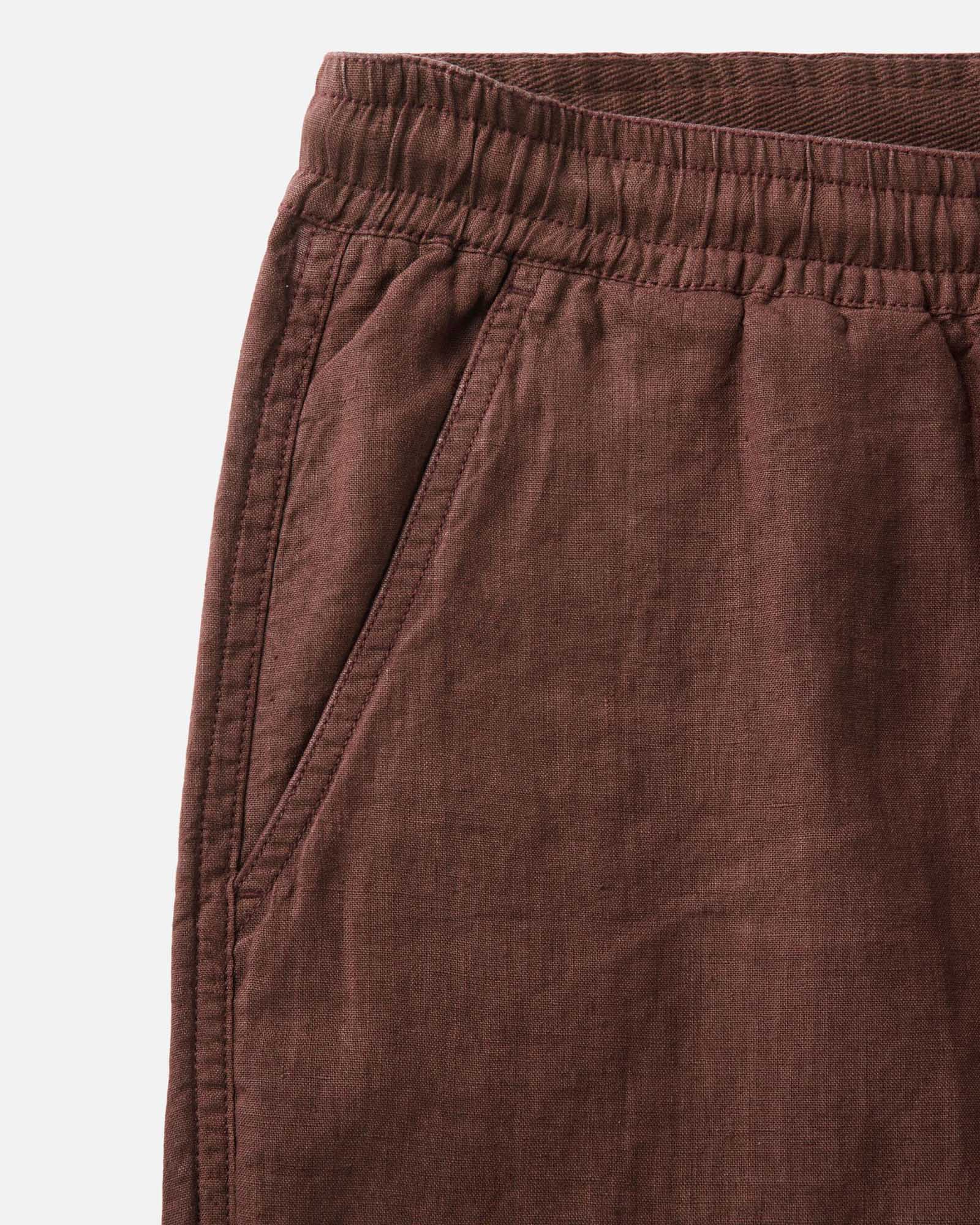 The Apres Short in Burgundy Hemp