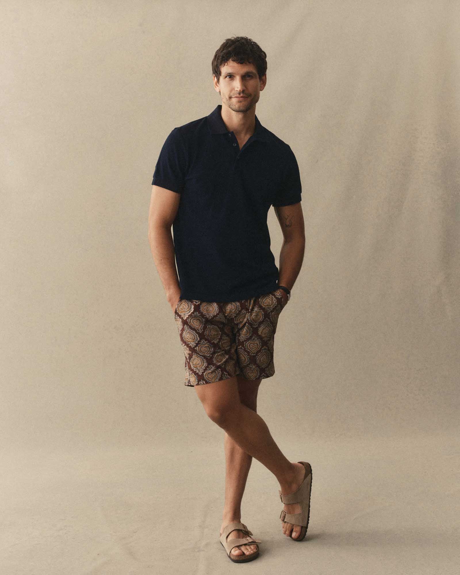 The Pacific Polo in Rinsed Indigo Pique