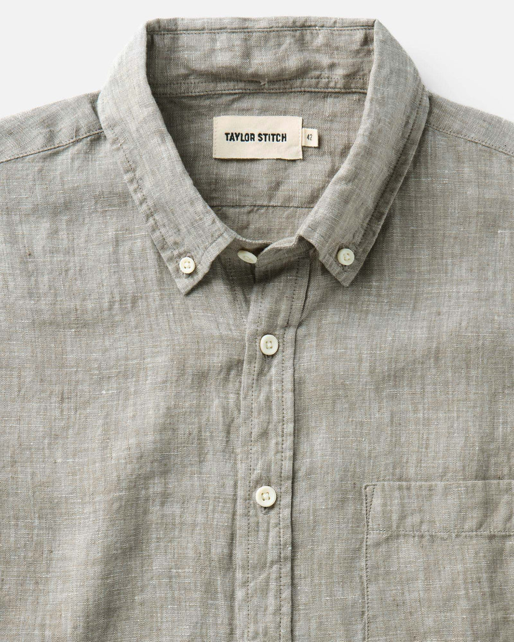 The Short Sleeve Jack in Sage Linen