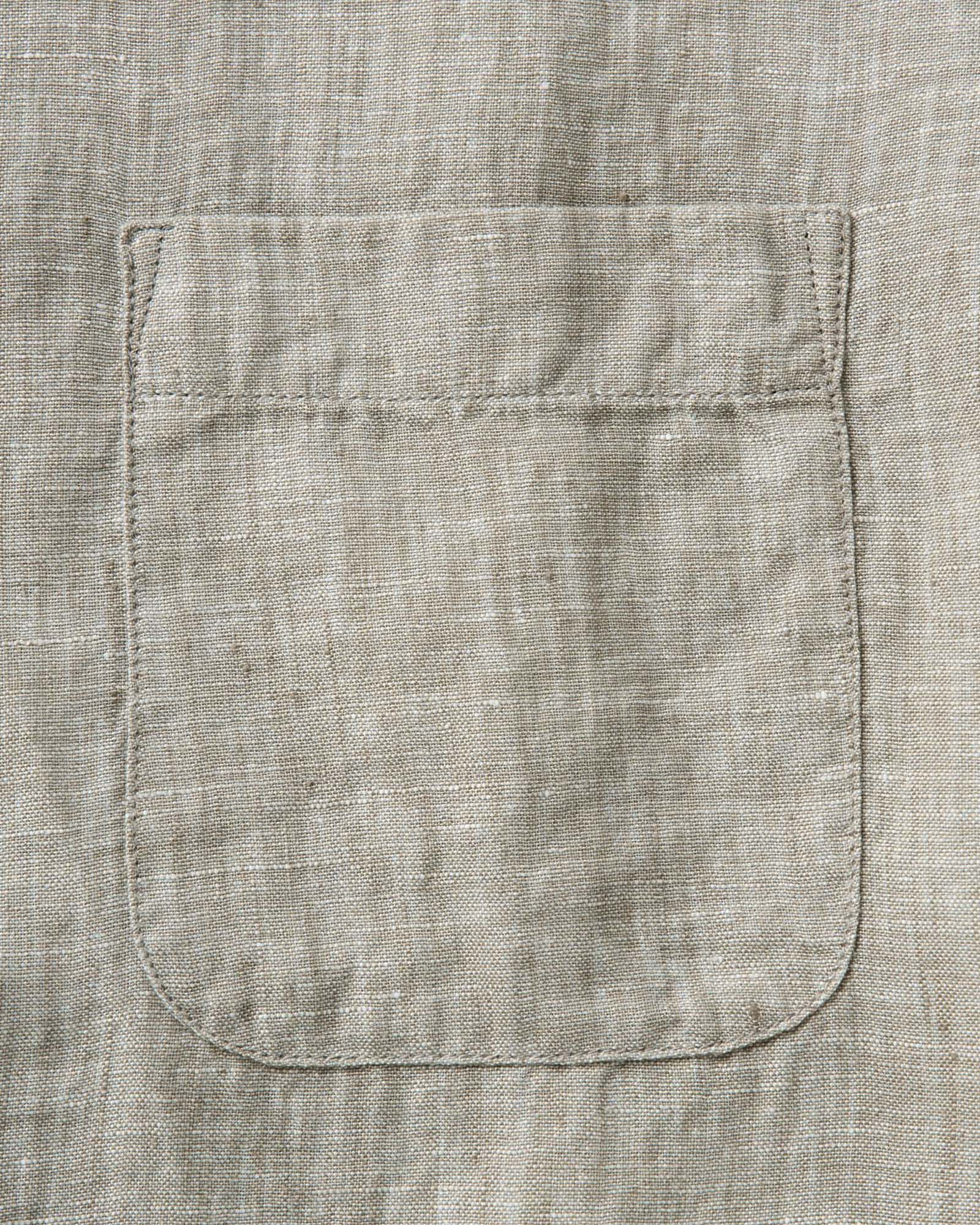 The Short Sleeve Jack in Sage Linen