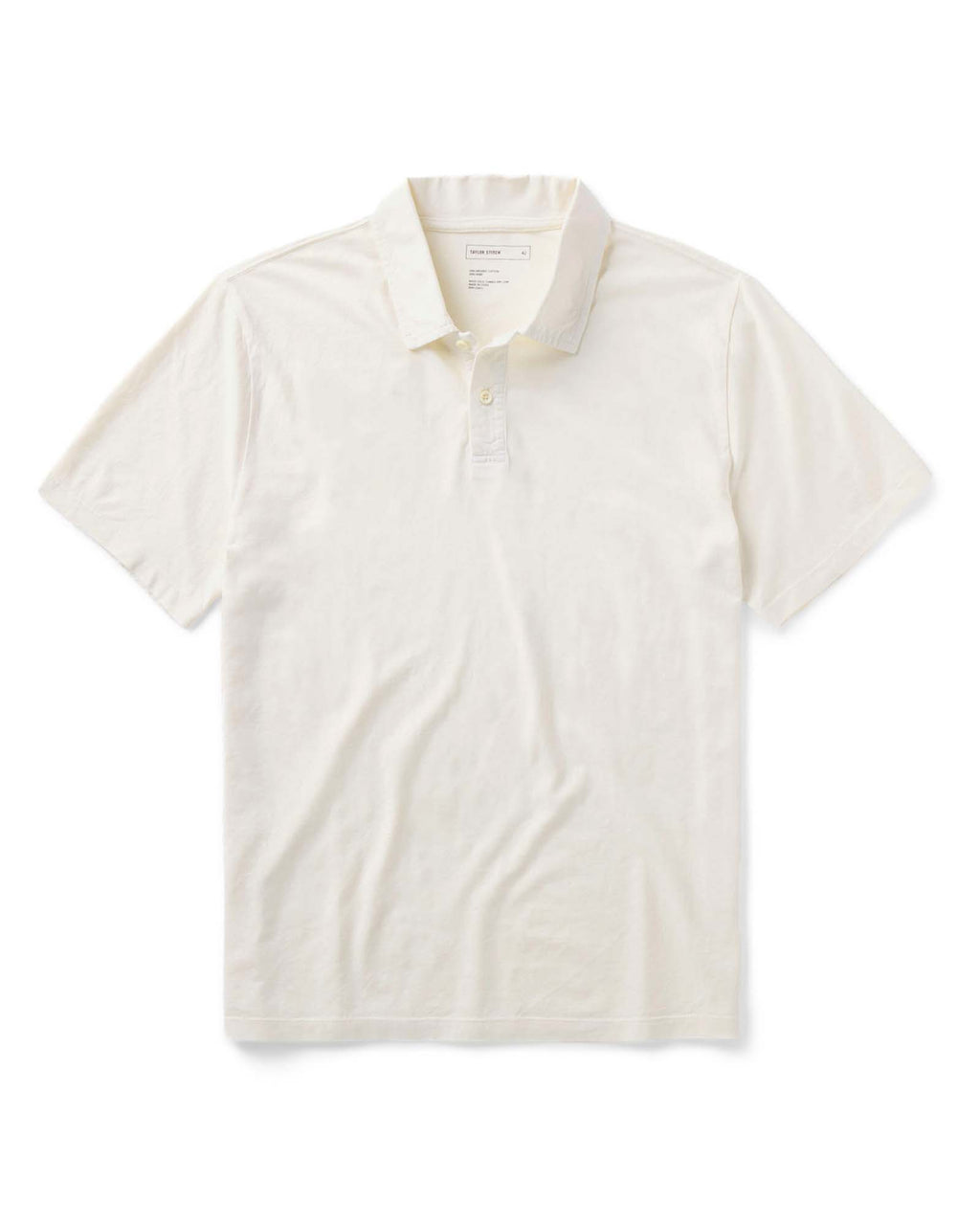 The Cotton Hemp Polo in Vintage White
