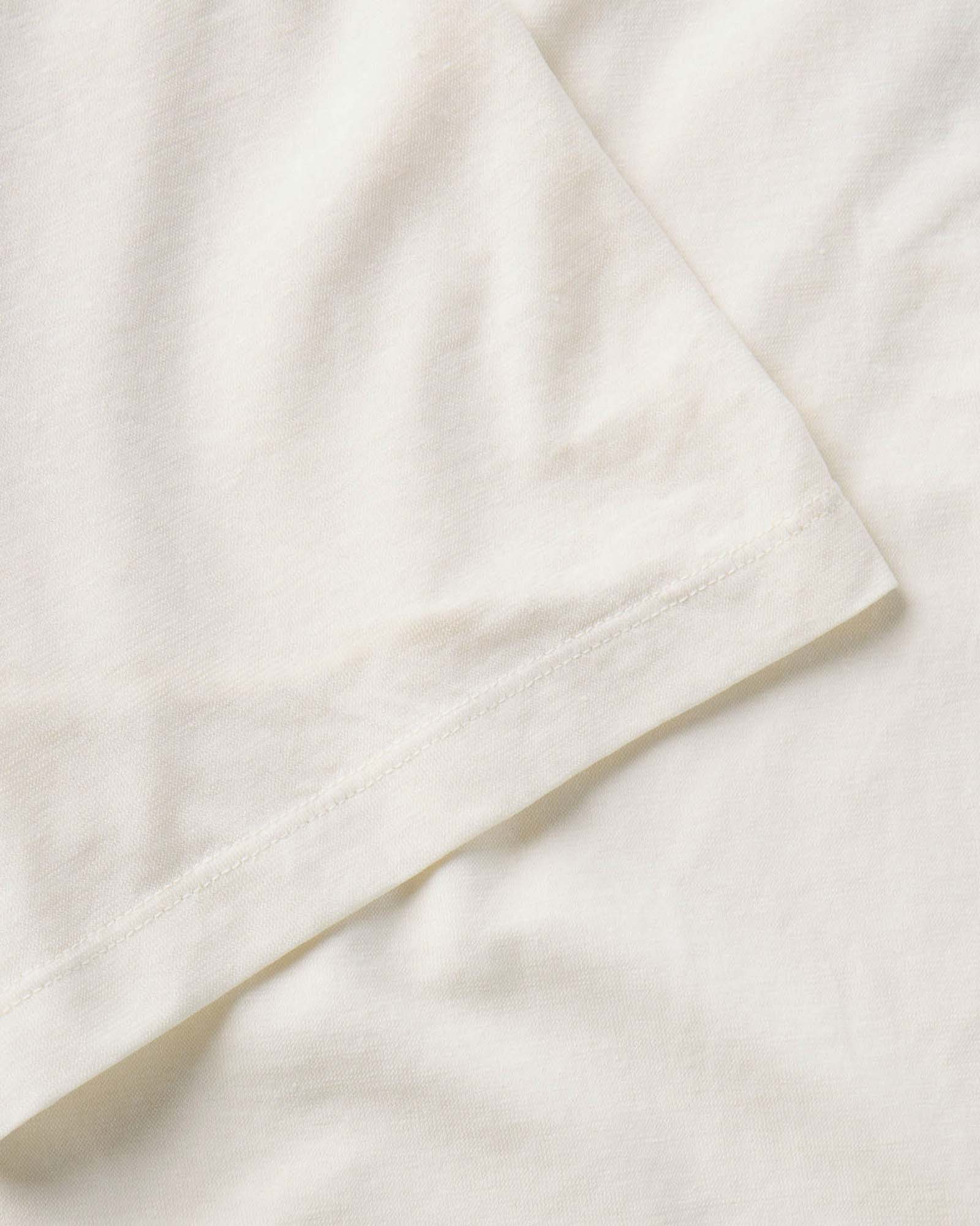 The Cotton Hemp Polo in Vintage White