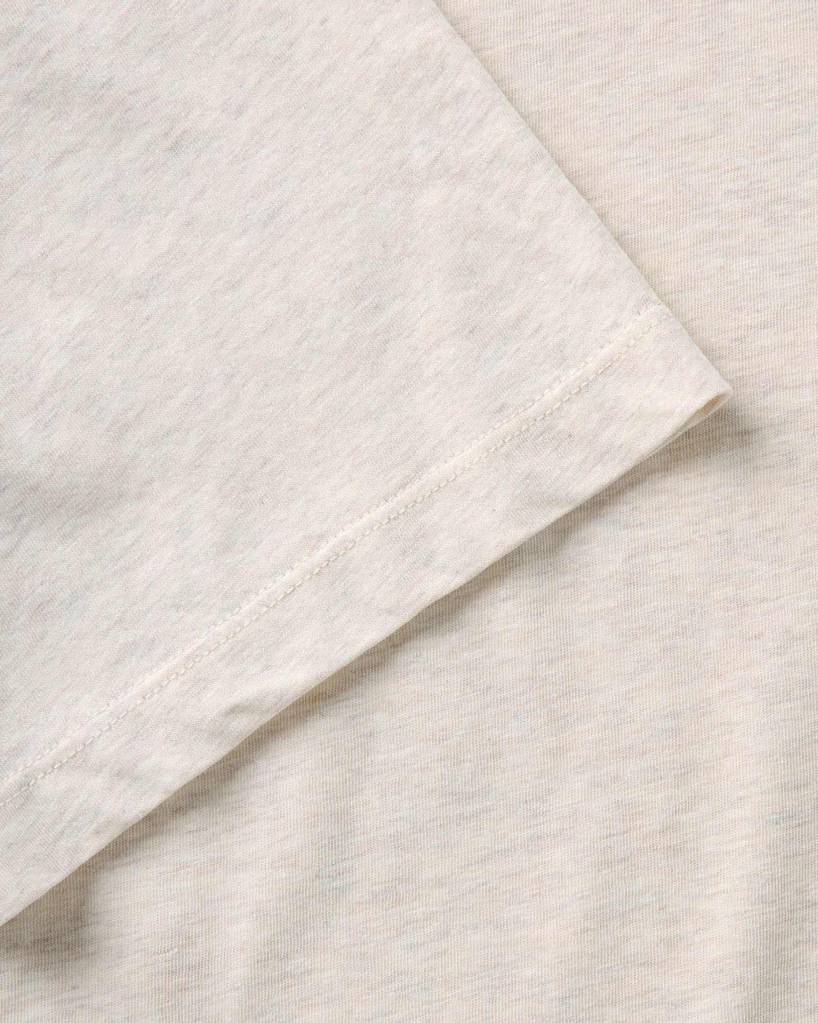 The Cotton Hemp Tee in Heather Oat