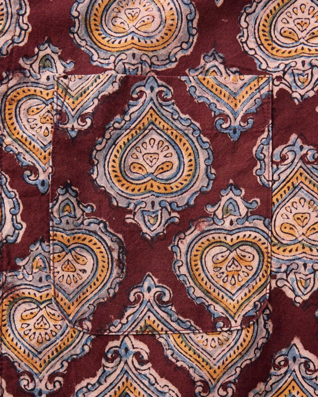 The Hawthorne Shirt in Sangria Block Print
