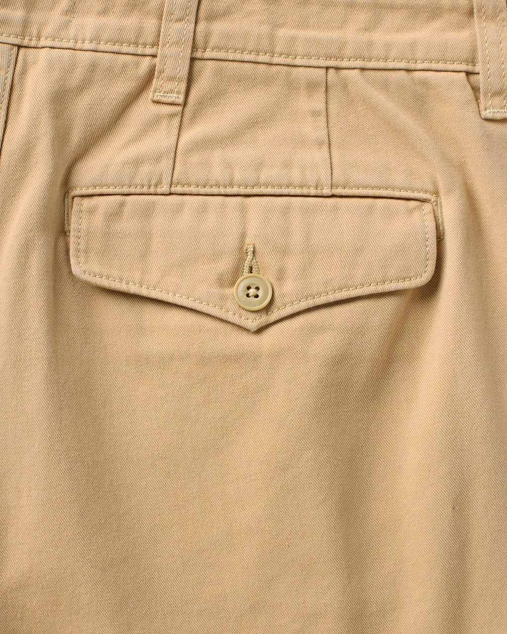The Pleated Short in Organic Field Khaki Twill