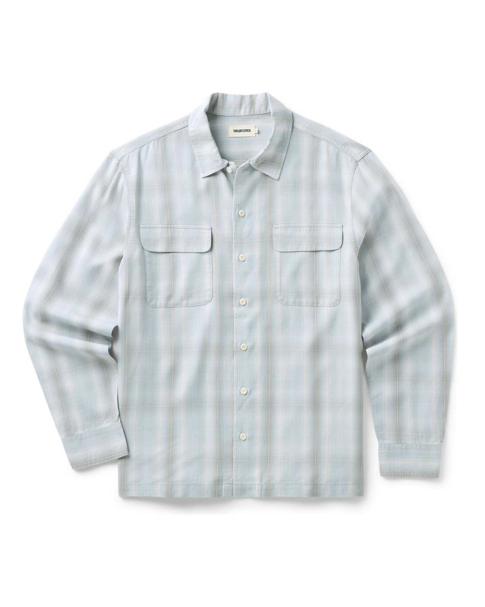 The Shore Shirt in Fog Check Lyocell