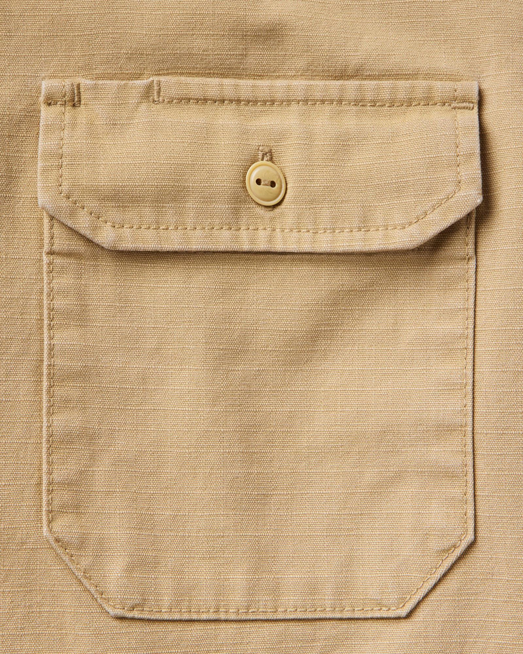 The Short Sleeve Mechanic Shirt in Khaki Ripstop