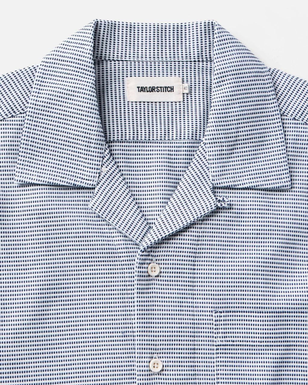 The Hawthorne Shirt in Blue Pin Dot Dobby