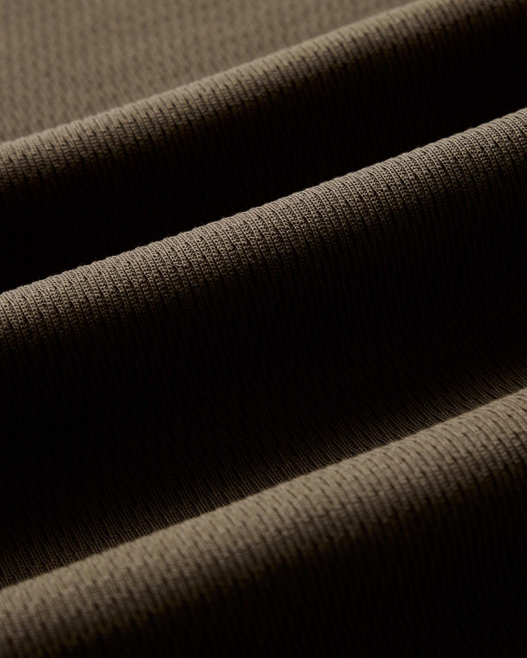The Organic Cotton Short Sleeve Crew in Fatigue Olive Waffle