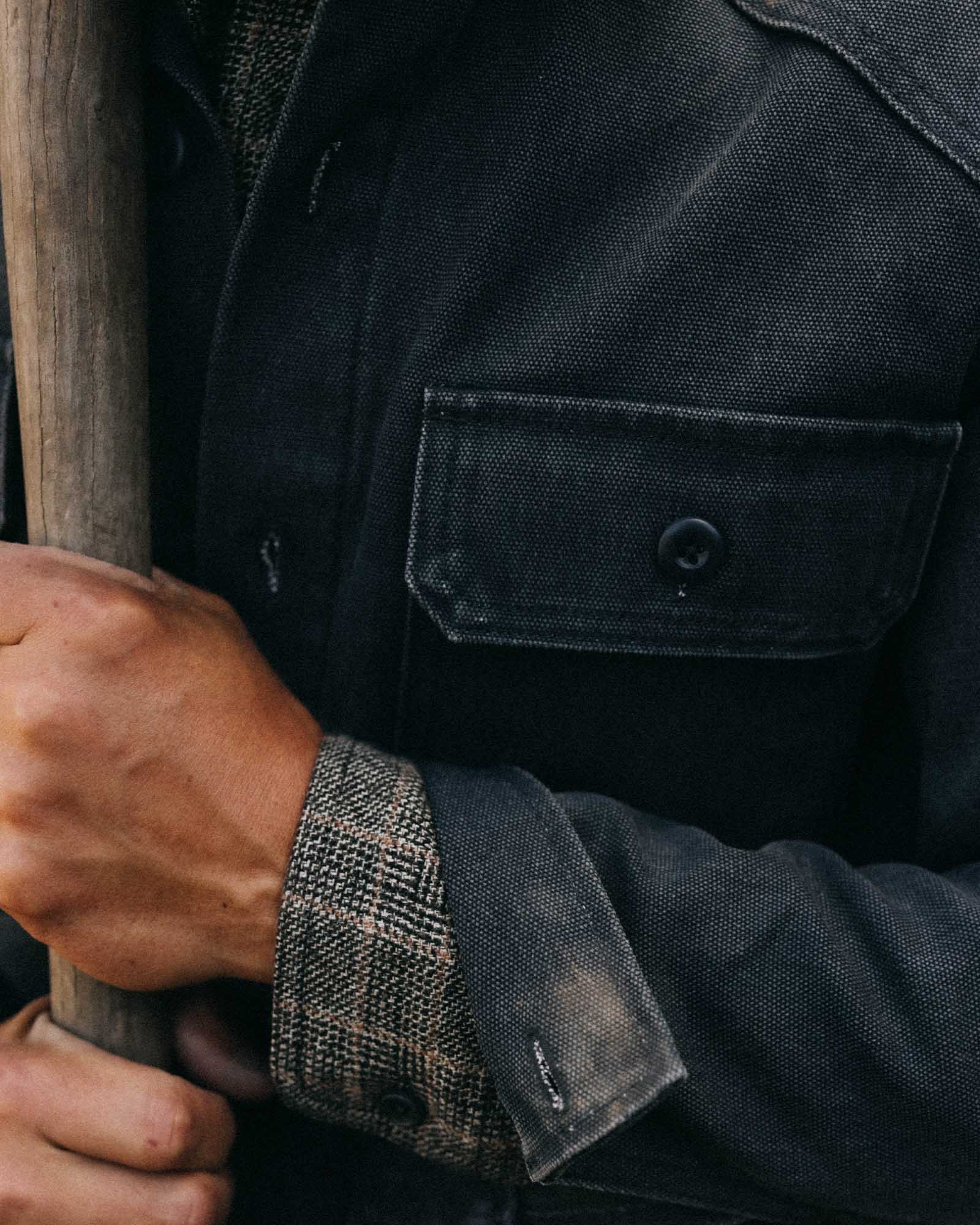 The Shop Shirt in Navy Chipped Canvas