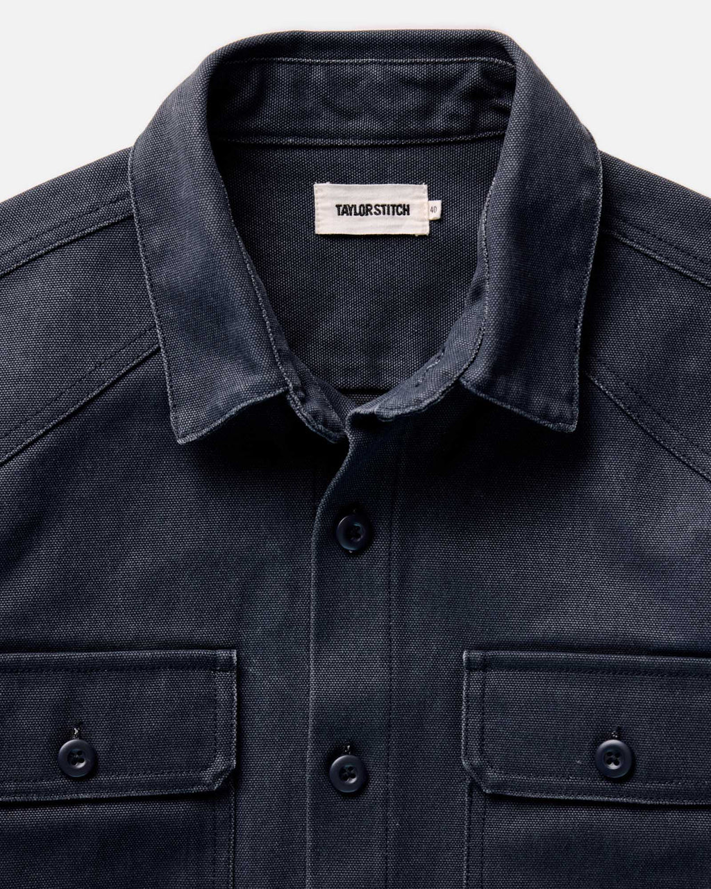 The Shop Shirt in Navy Chipped Canvas