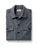 The Surplus Shirt in Faded Black Reverse Sateen