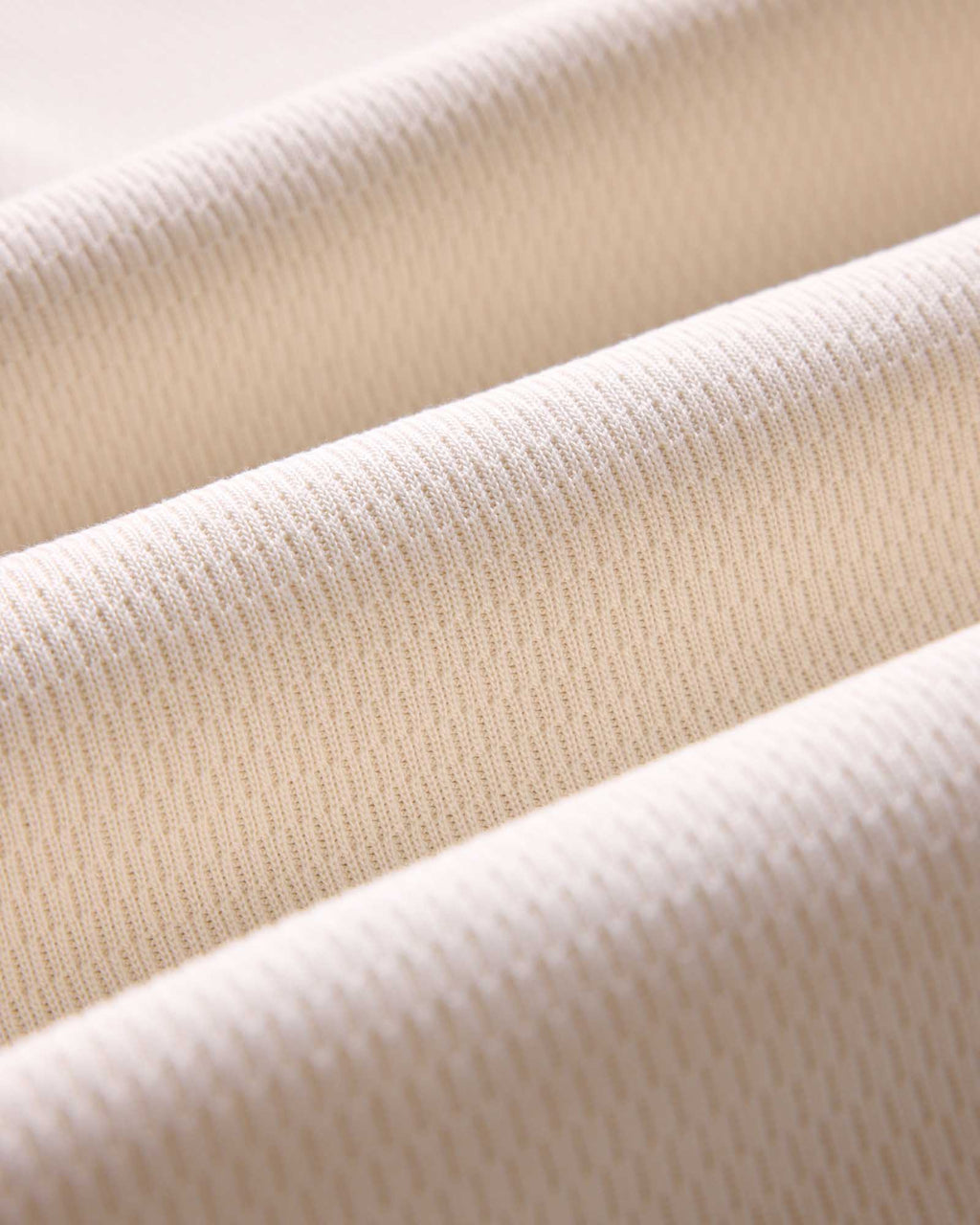 The Organic Cotton Crew in Vintage White Waffle