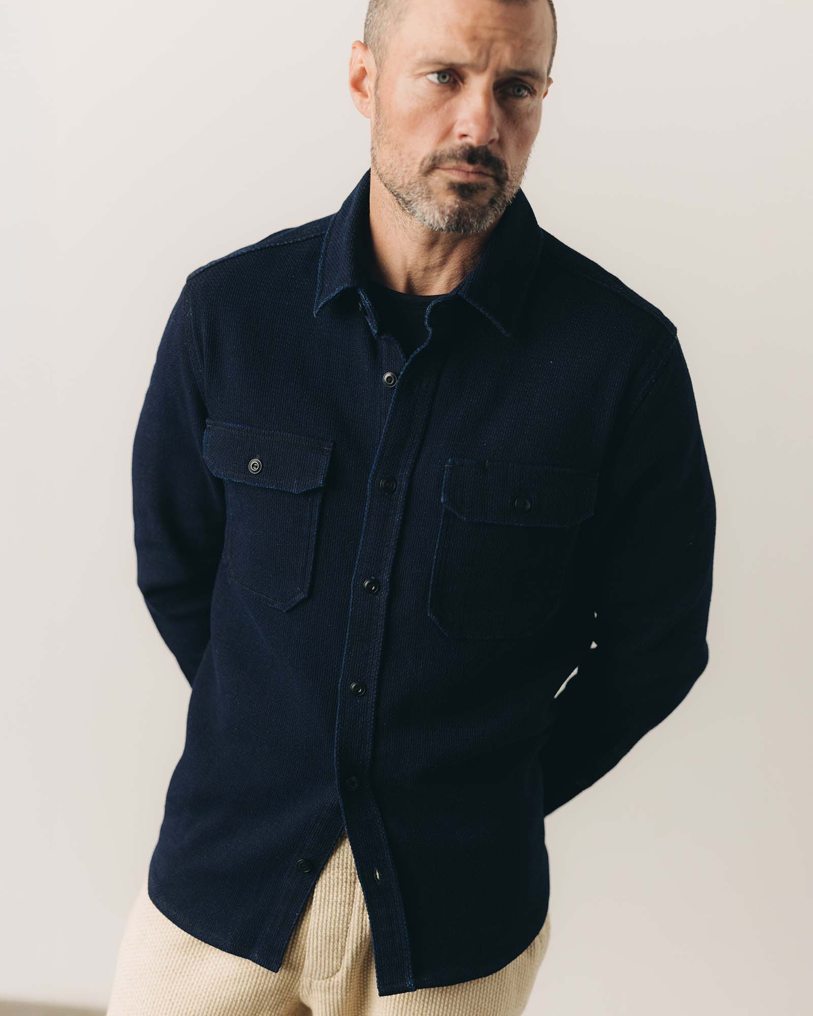 The Division Shirt in Rinsed Indigo