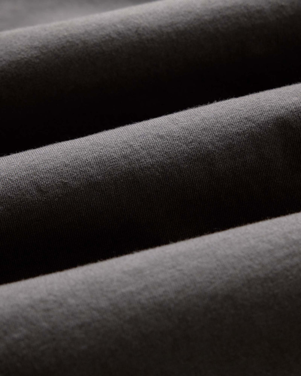 The Organic Cotton Long Sleeve Tee in Faded Black