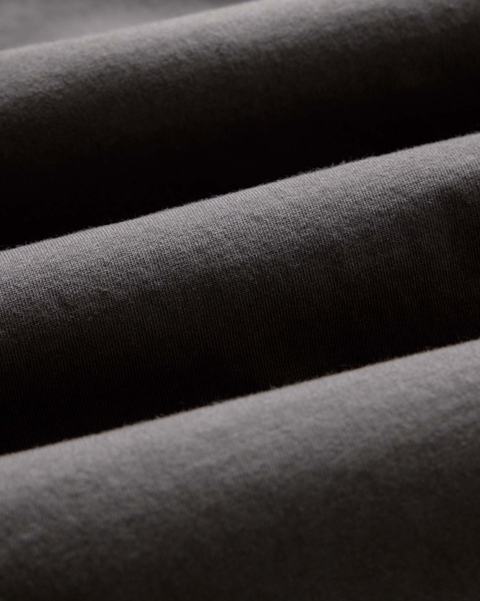 The Organic Cotton Long Sleeve Tee in Faded Black