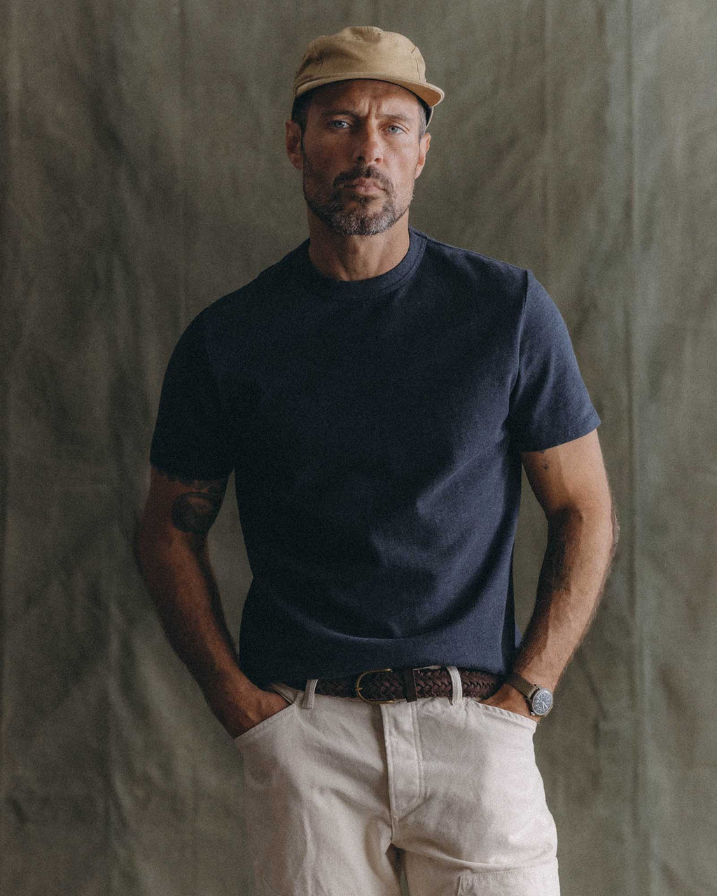 The Organic Cotton Shop Tee in Navy Twist