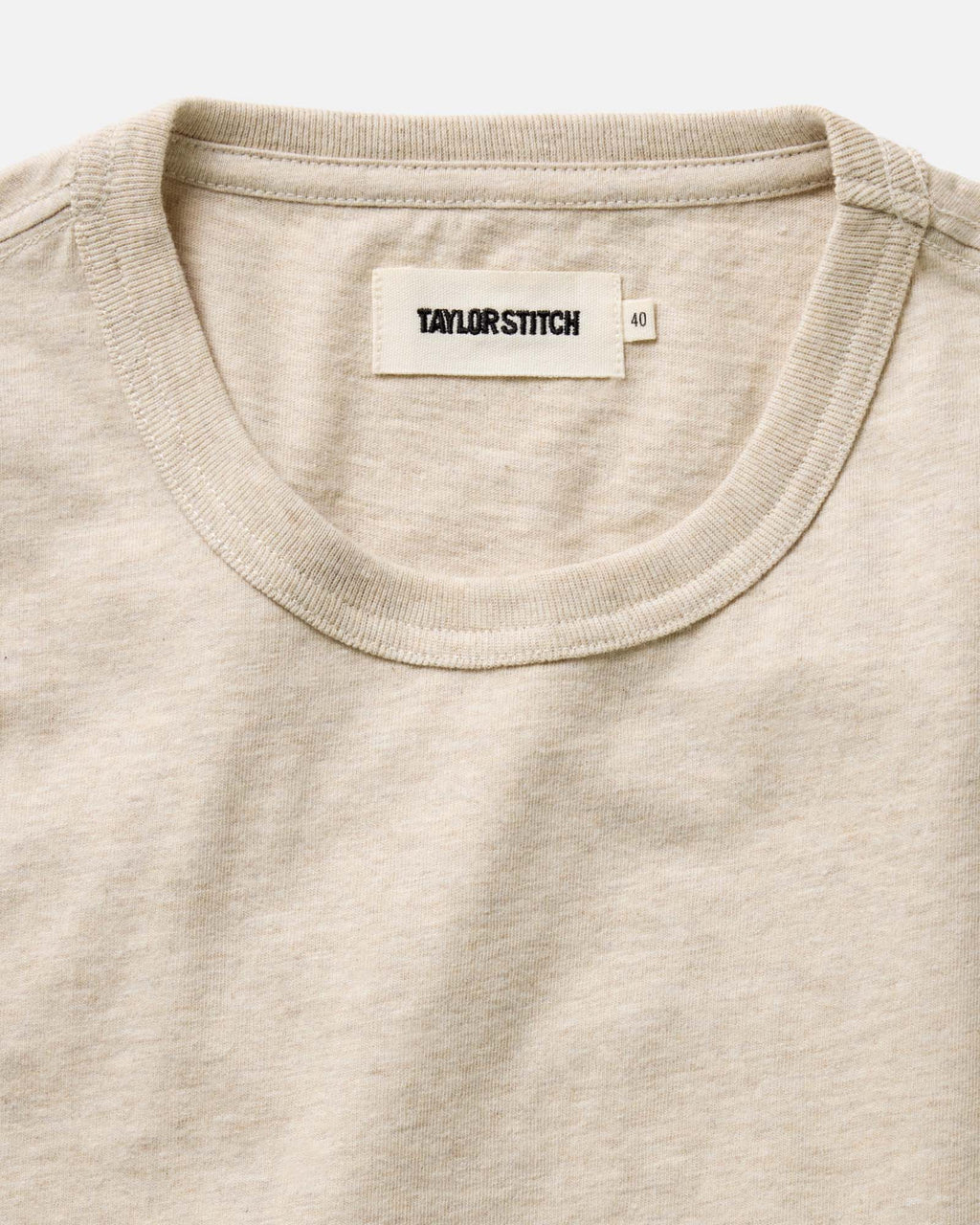 The Organic Cotton Tee in Heather Oat