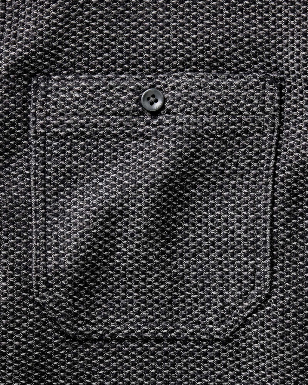The Utility Shirt in Charcoal Sashiko